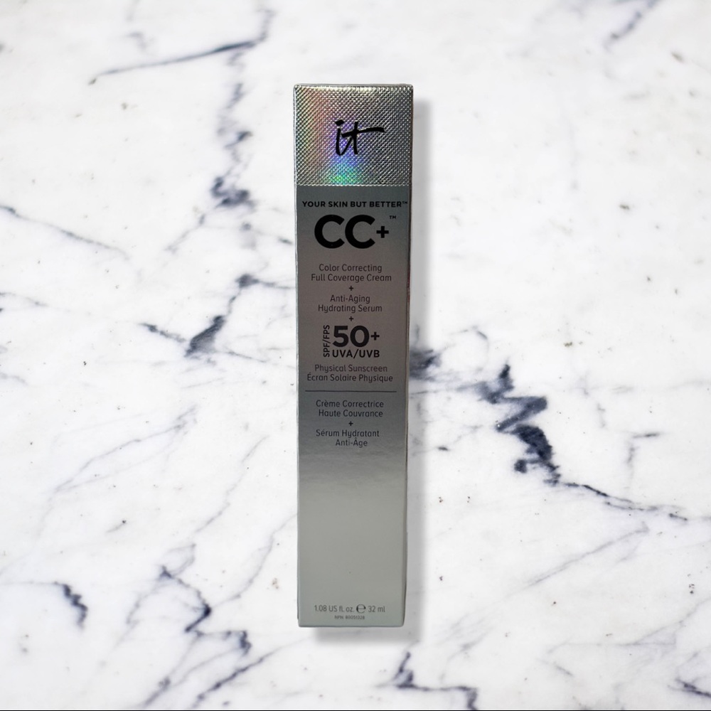 Bundle - IT Cosmetics Your Skin But Better CC+ Cream with SPF 50+ (MED TAN)
